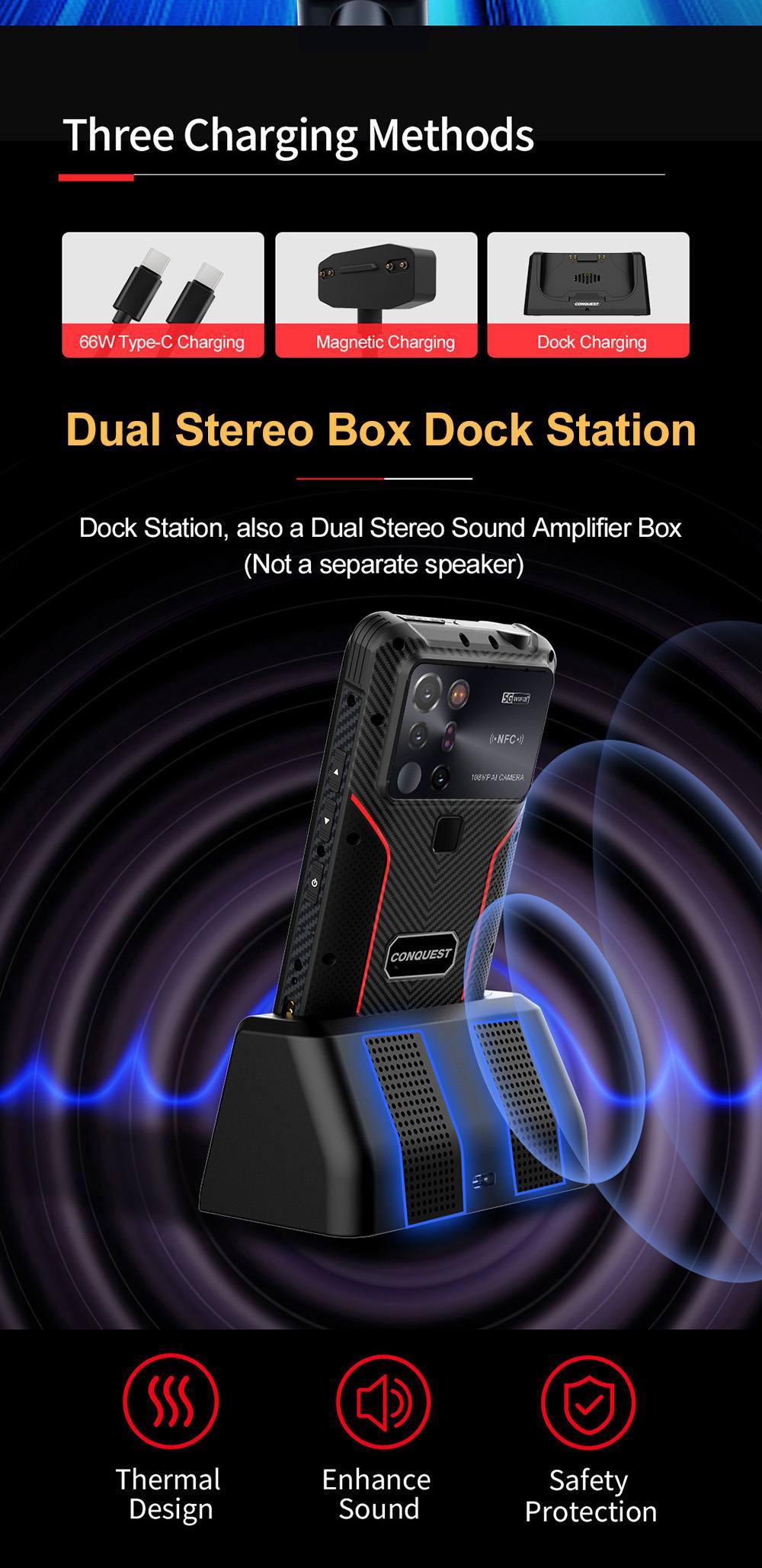 Conquest S23 Rugged Phones product details 21