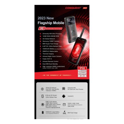 Conquest S23 Rugged Phones – product view 2