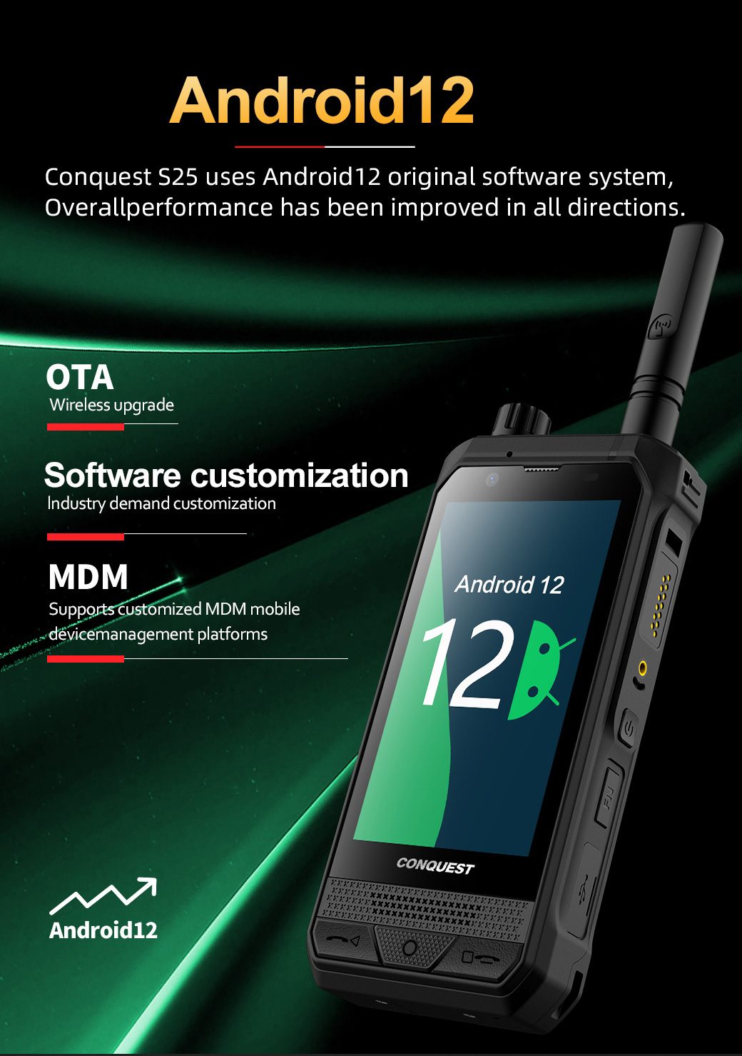 Conquest S25 Rugged Phones product details 12