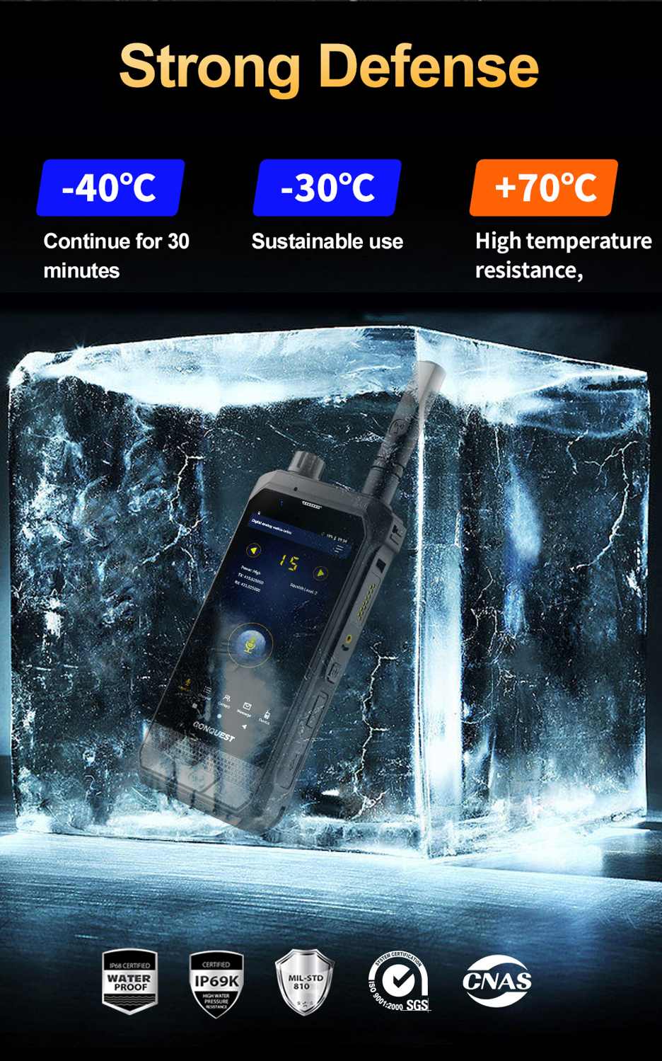 Conquest S25 Rugged Phones product details 17