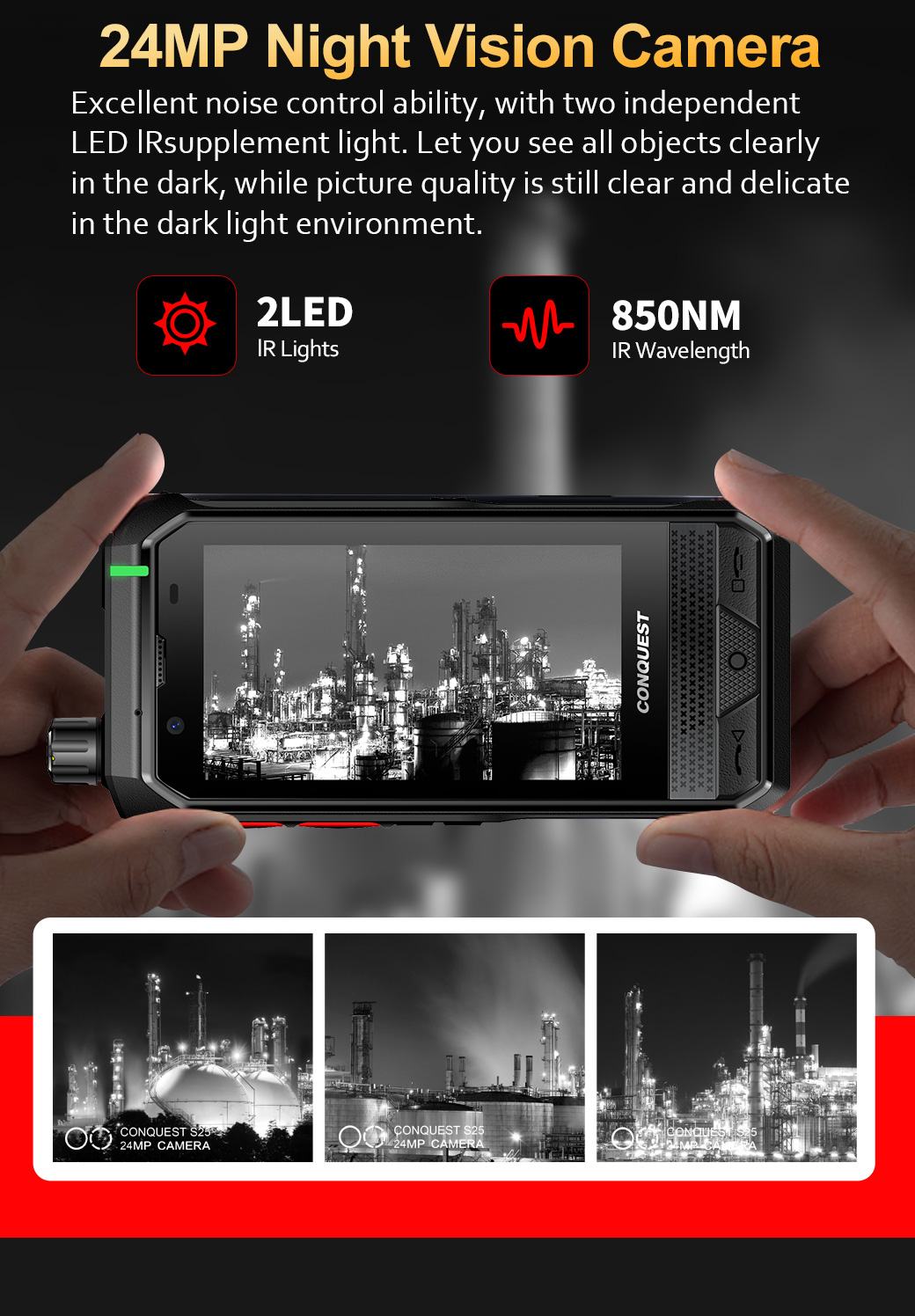 Conquest S25 Rugged Phones product details 21