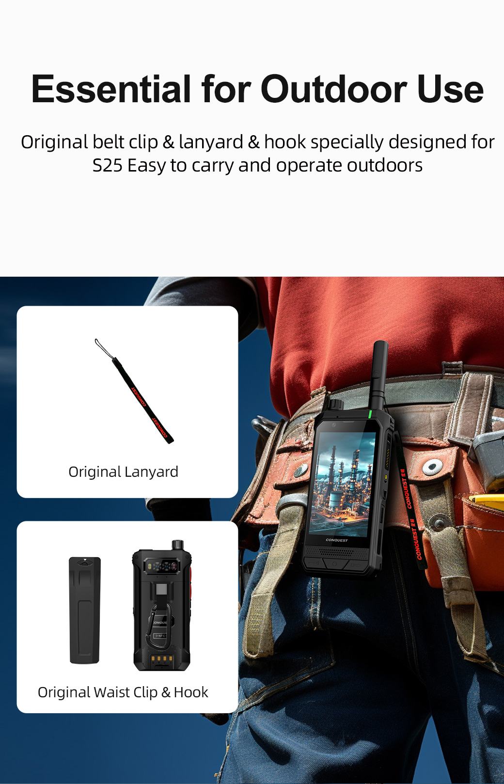 Conquest S25 Rugged Phones product details 34