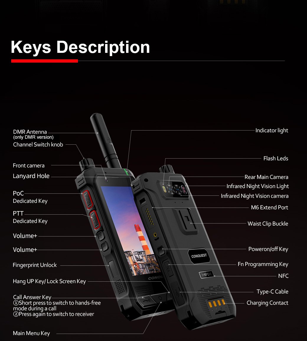 Conquest S25 Rugged Phones product details 39