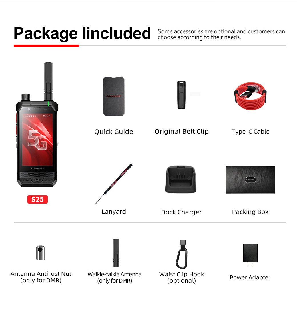 Conquest S25 Rugged Phones product details 40