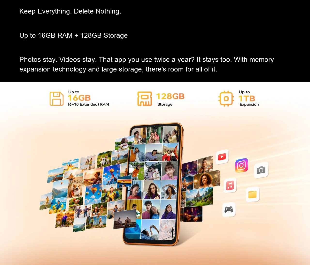 Cubot A50 Smart Phones features 5