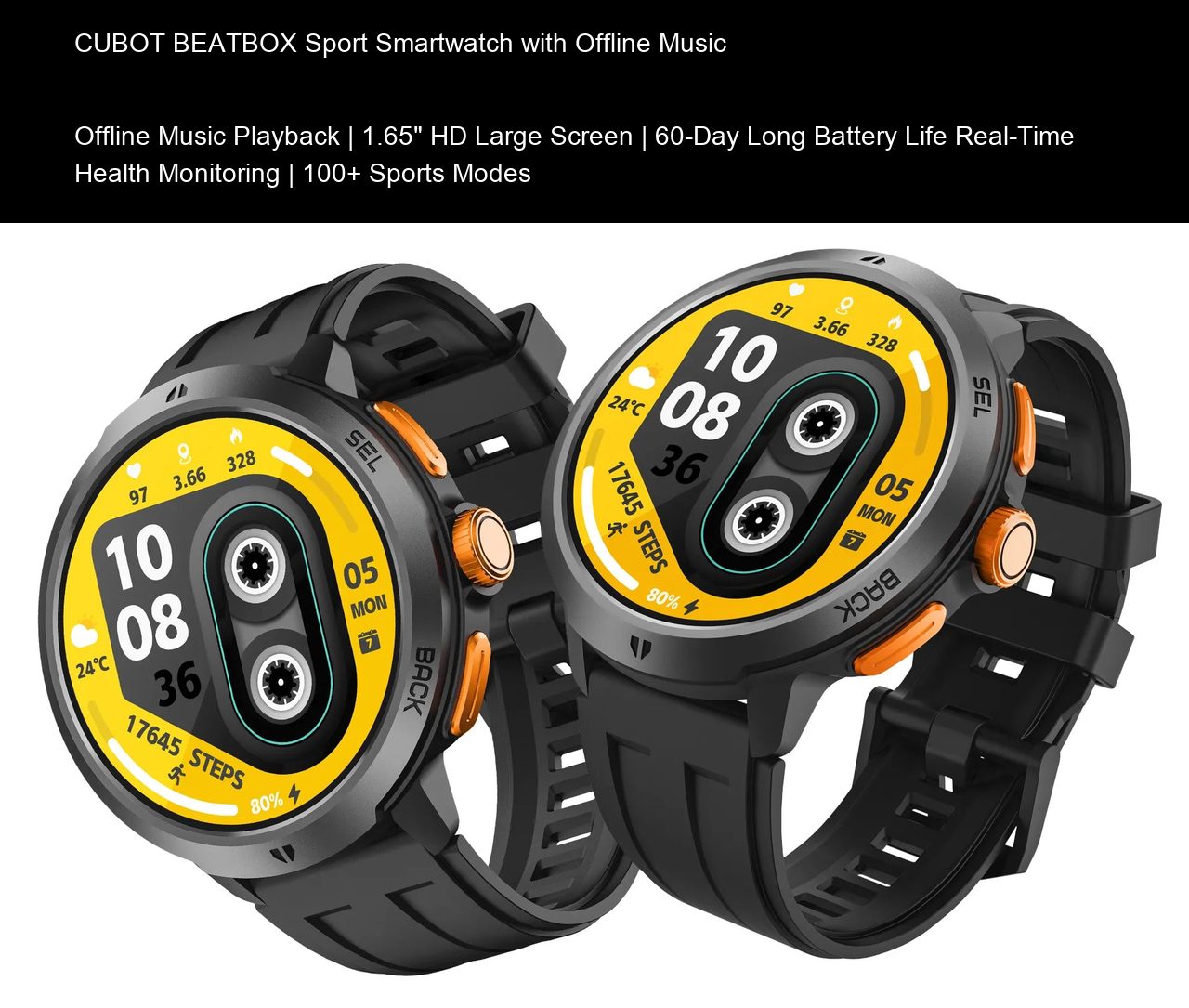 Cubot Beatbox Smartwatches features 1