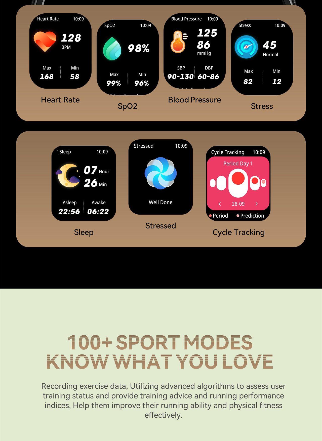 Cubot C28 Smartwatches features 10