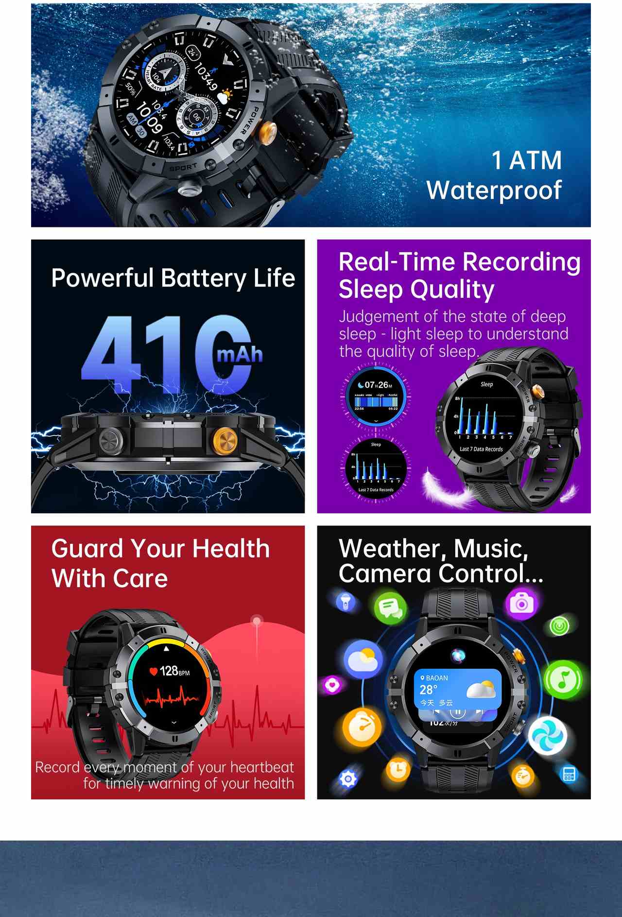 Cubot C29 Smartwatches features 3