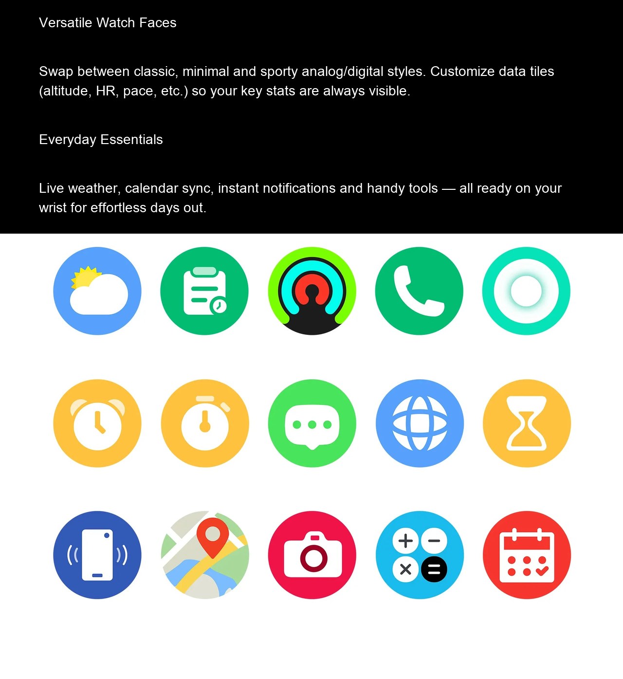 Cubot GT5 Smartwatches features 19