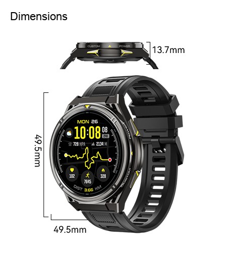 Cubot GT5 Smartwatches specification illustration 2