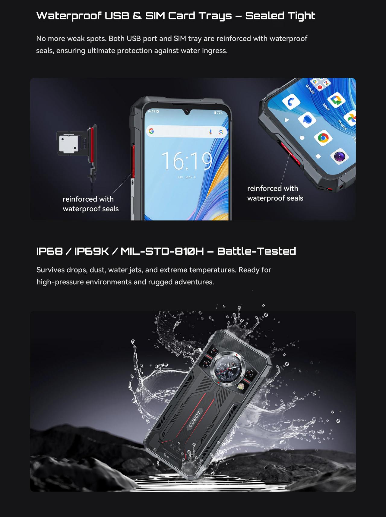 Cubot KingKong 11 Rugged Phones features 3