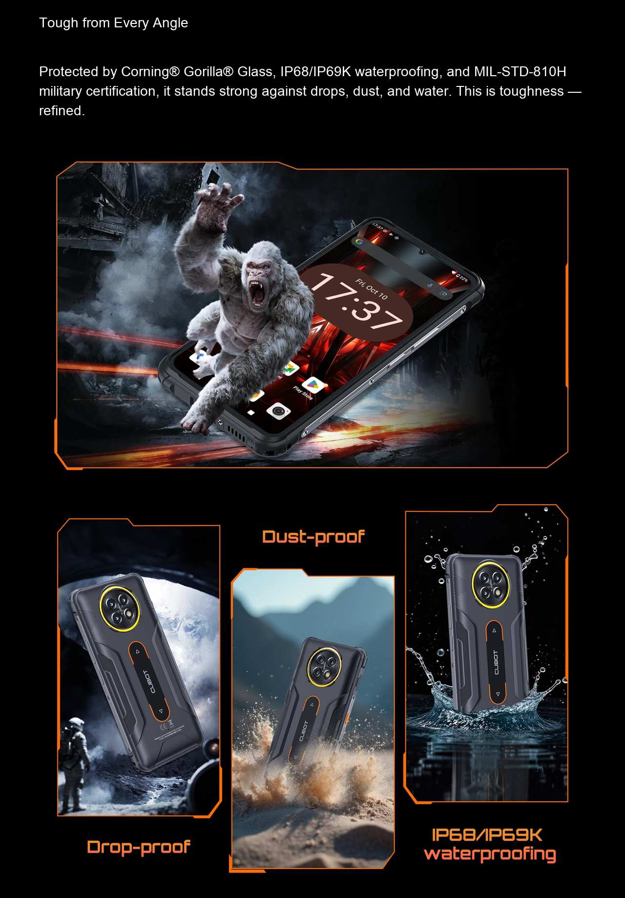 Cubot KingKong ACE 5 Rugged Phones features 12