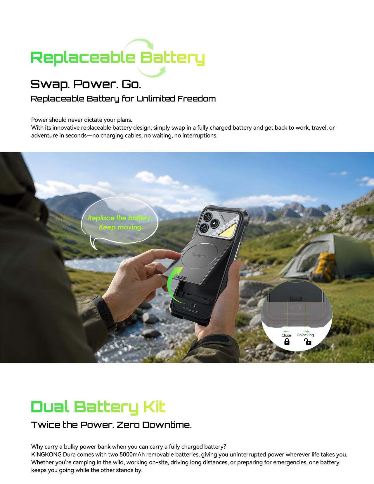 Cubot KingKong Dura Rugged Phones features 2