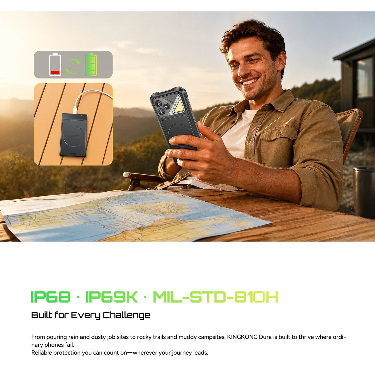 Cubot KingKong Dura Rugged Phones features 4