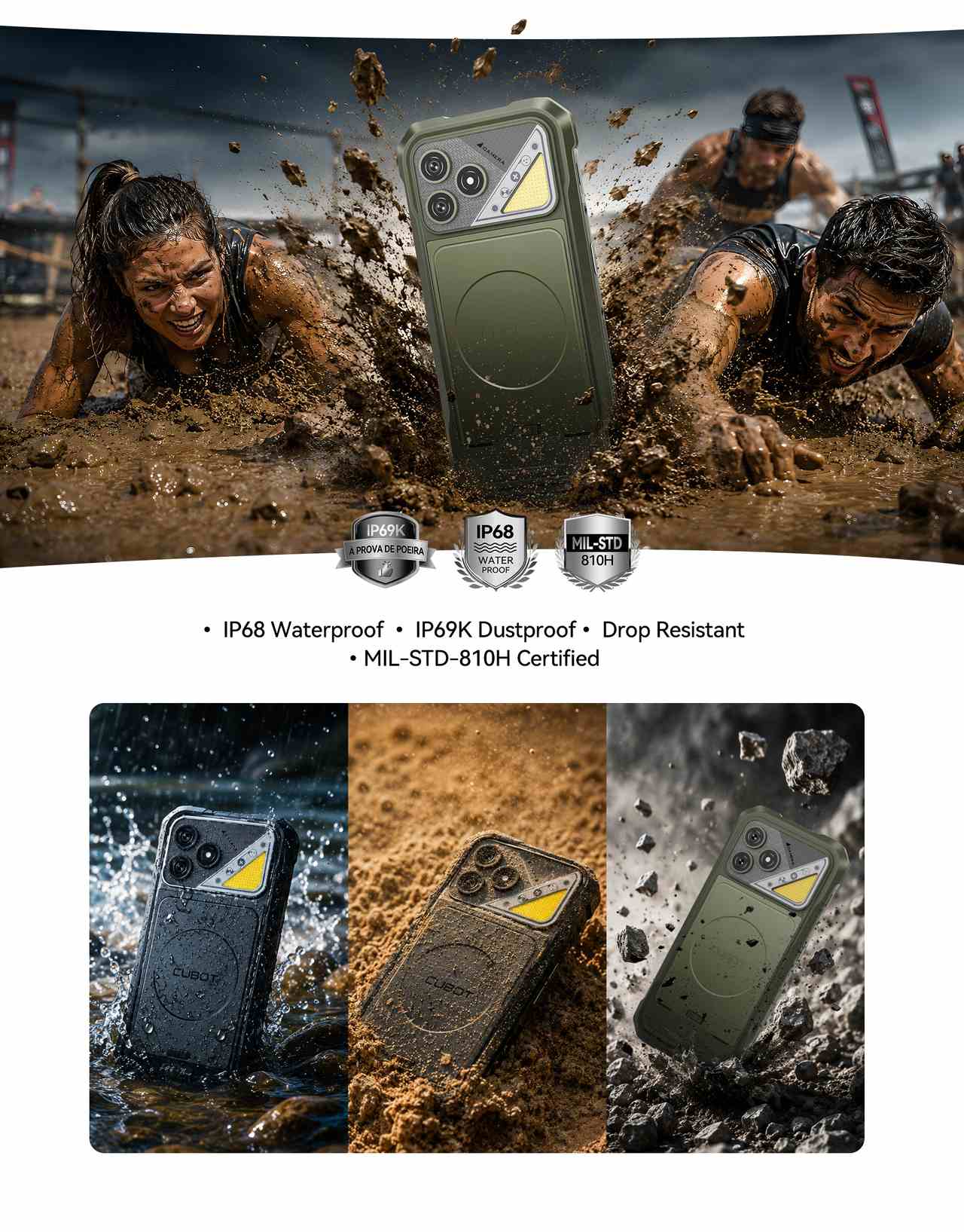 Cubot KingKong Dura Rugged Phones features 5