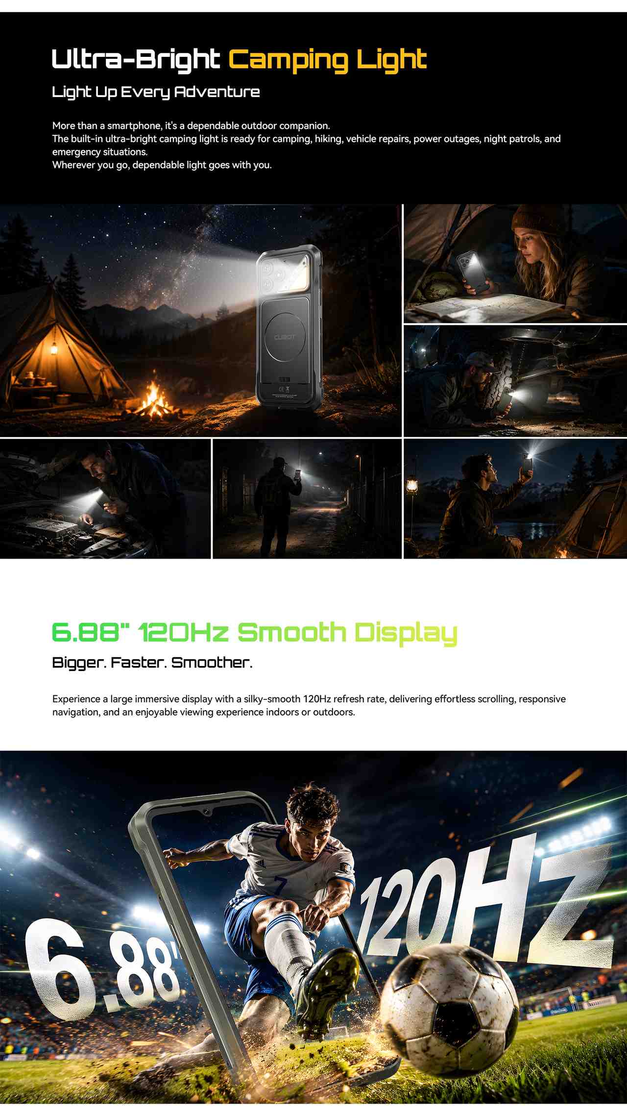 Cubot KingKong Dura Rugged Phones features 6