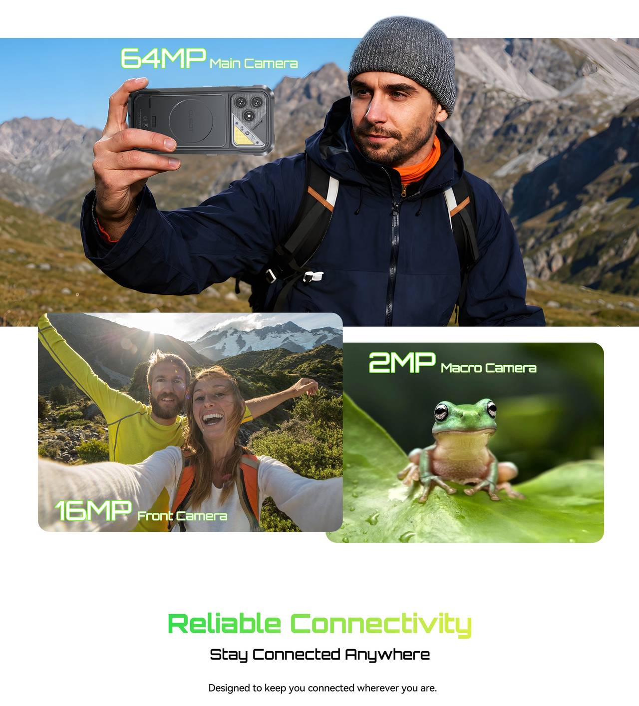 Cubot KingKong Dura Rugged Phones features 8