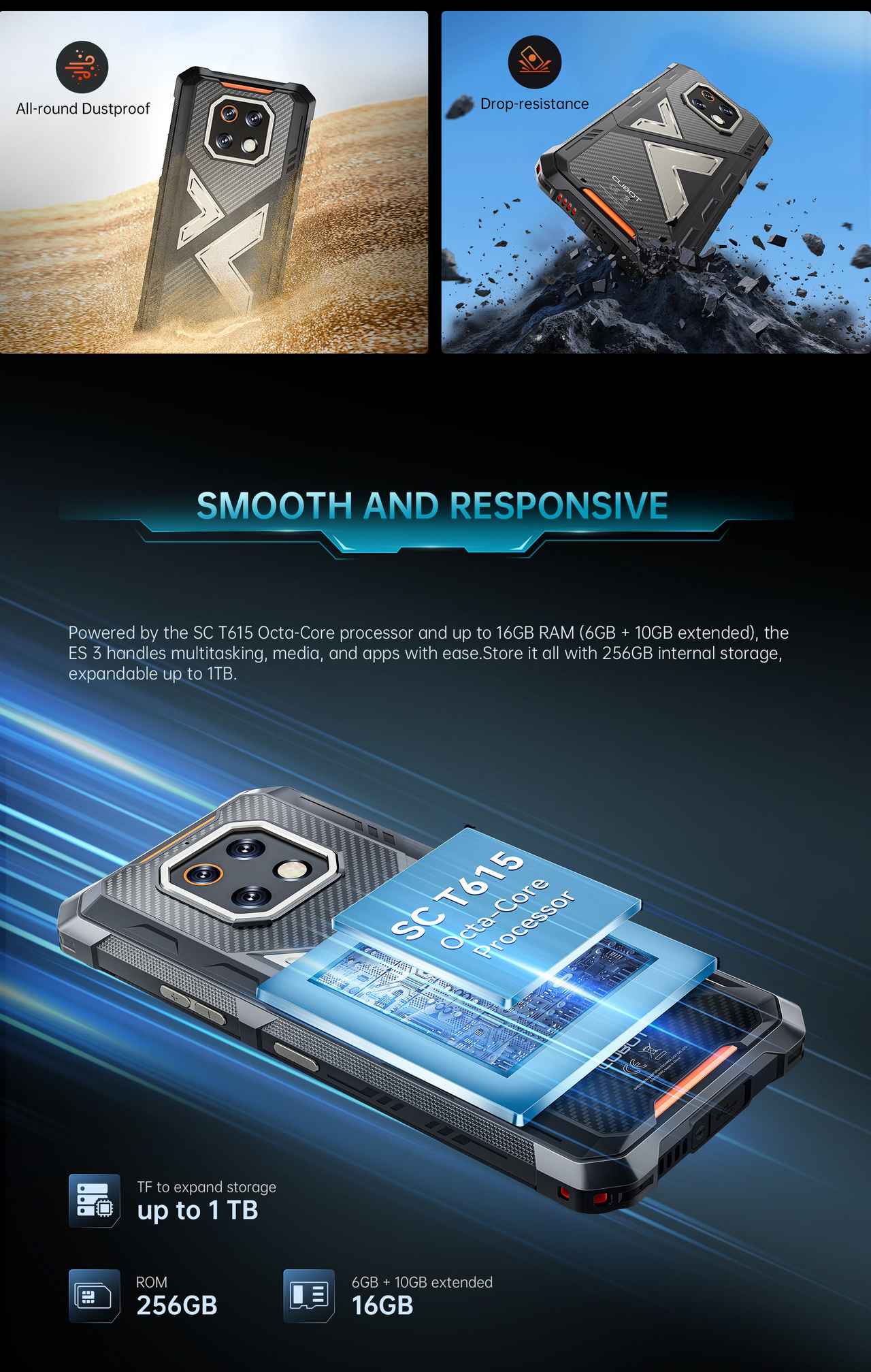 Cubot KingKong ES 3 Rugged Phones features 4