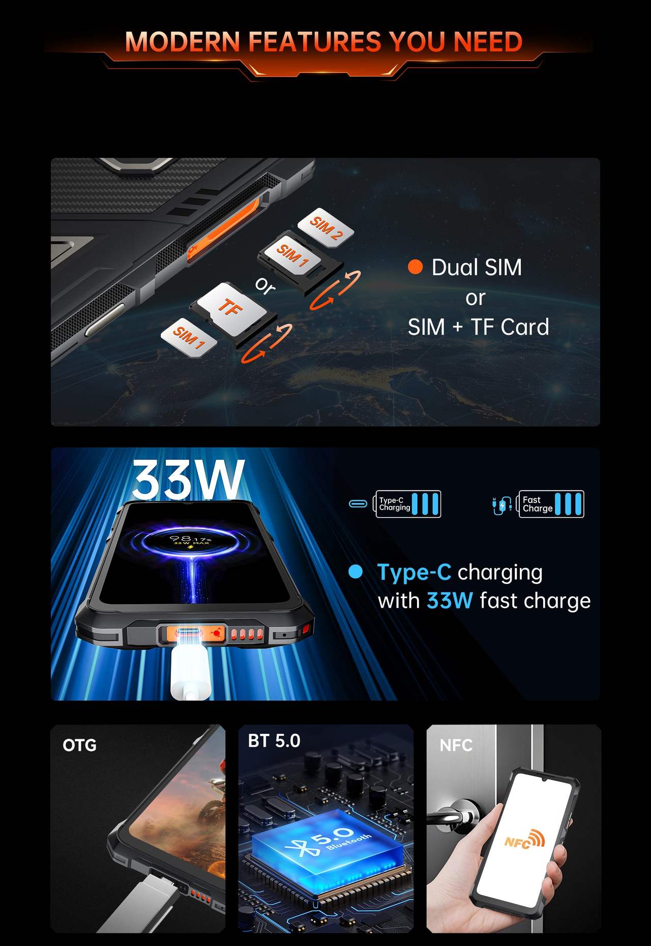 Cubot KingKong ES 3 Rugged Phones features 8