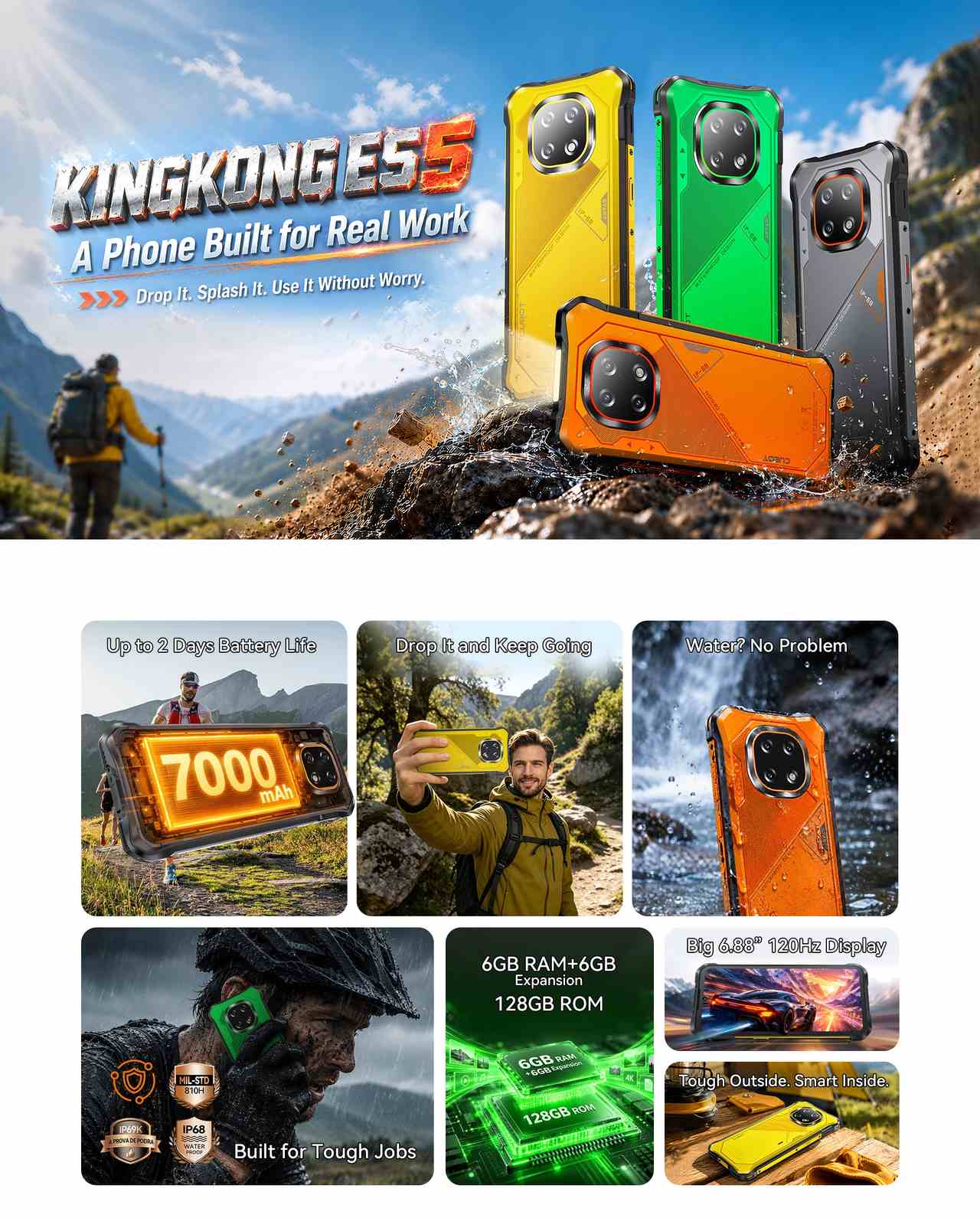 Cubot KingKong ES 5 Rugged Phones features 1