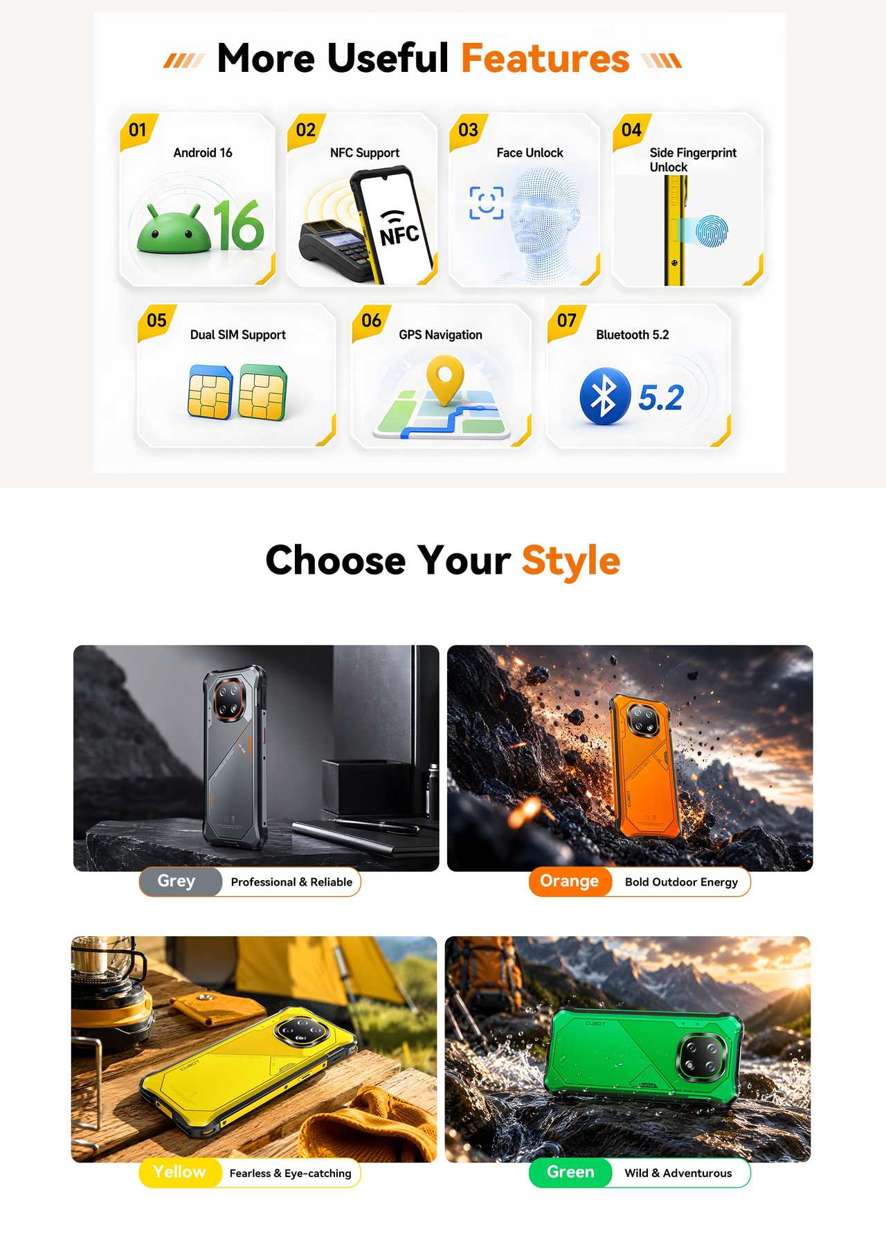 Cubot KingKong ES 5 Rugged Phones features 10