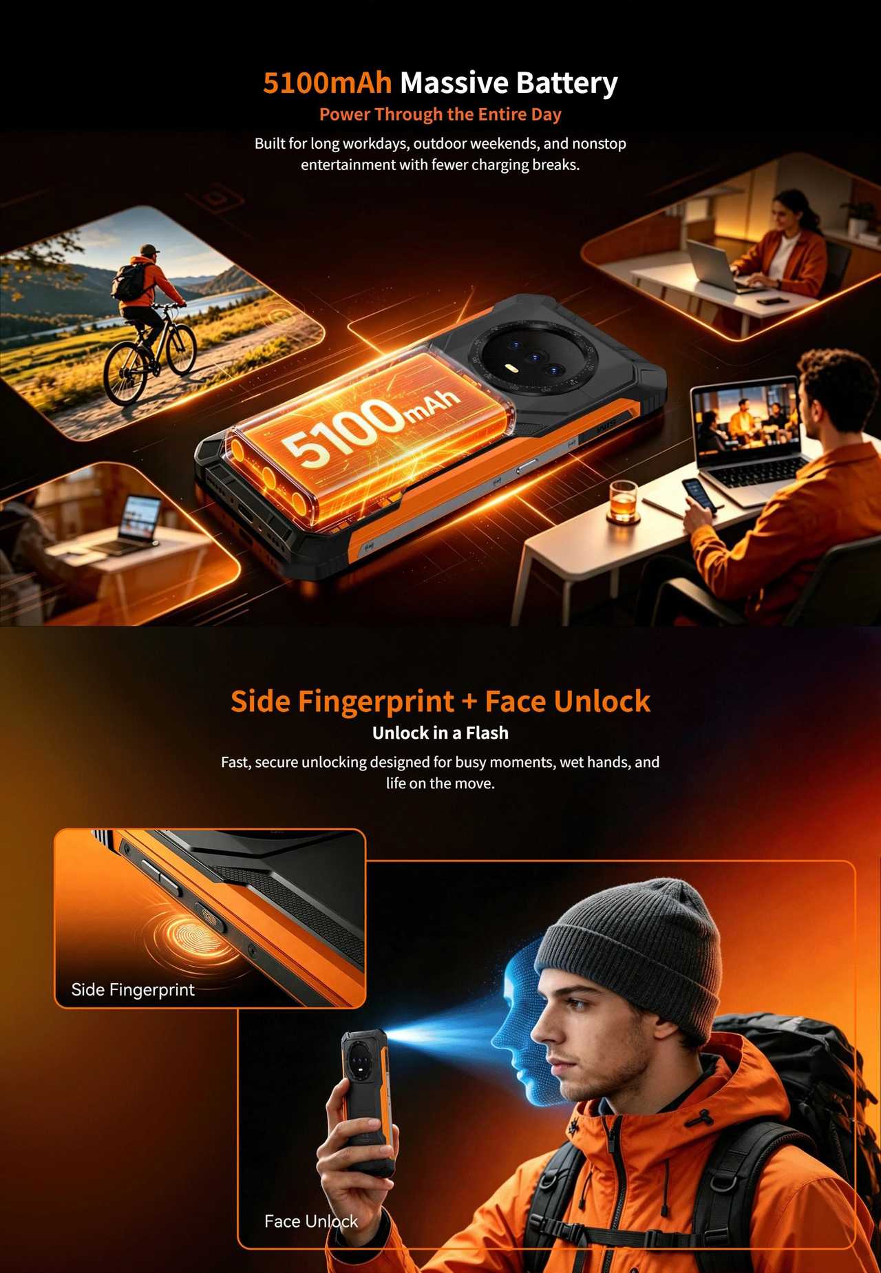 Cubot KingKong ES PRO Rugged Phones features 6
