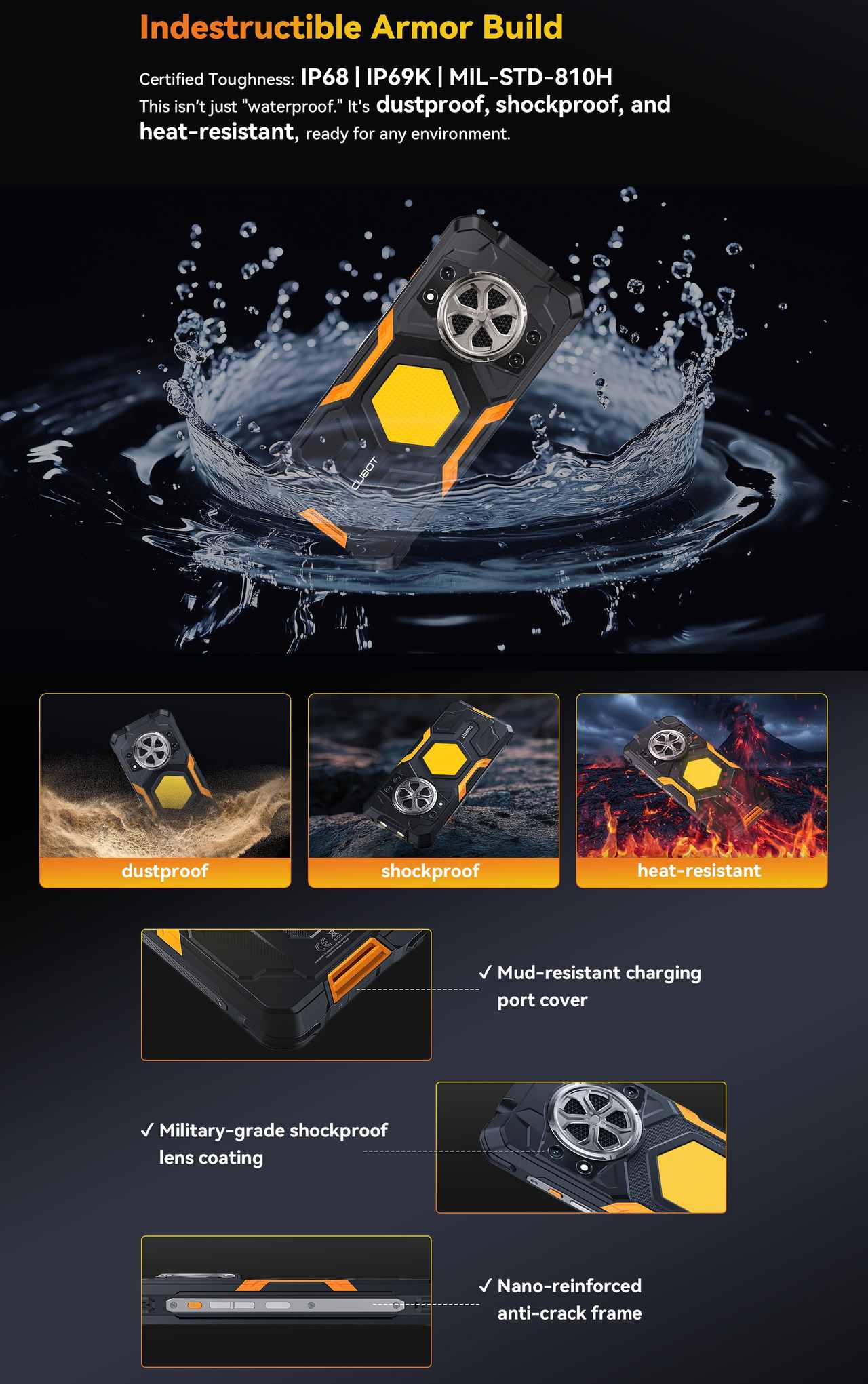 Cubot KingKong Power 5 Rugged Phones features 5