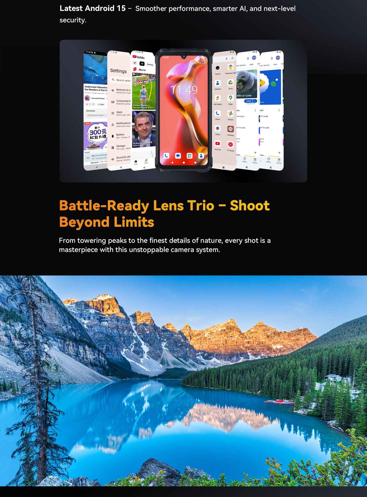 Cubot KingKong Power 5 Rugged Phones features 11