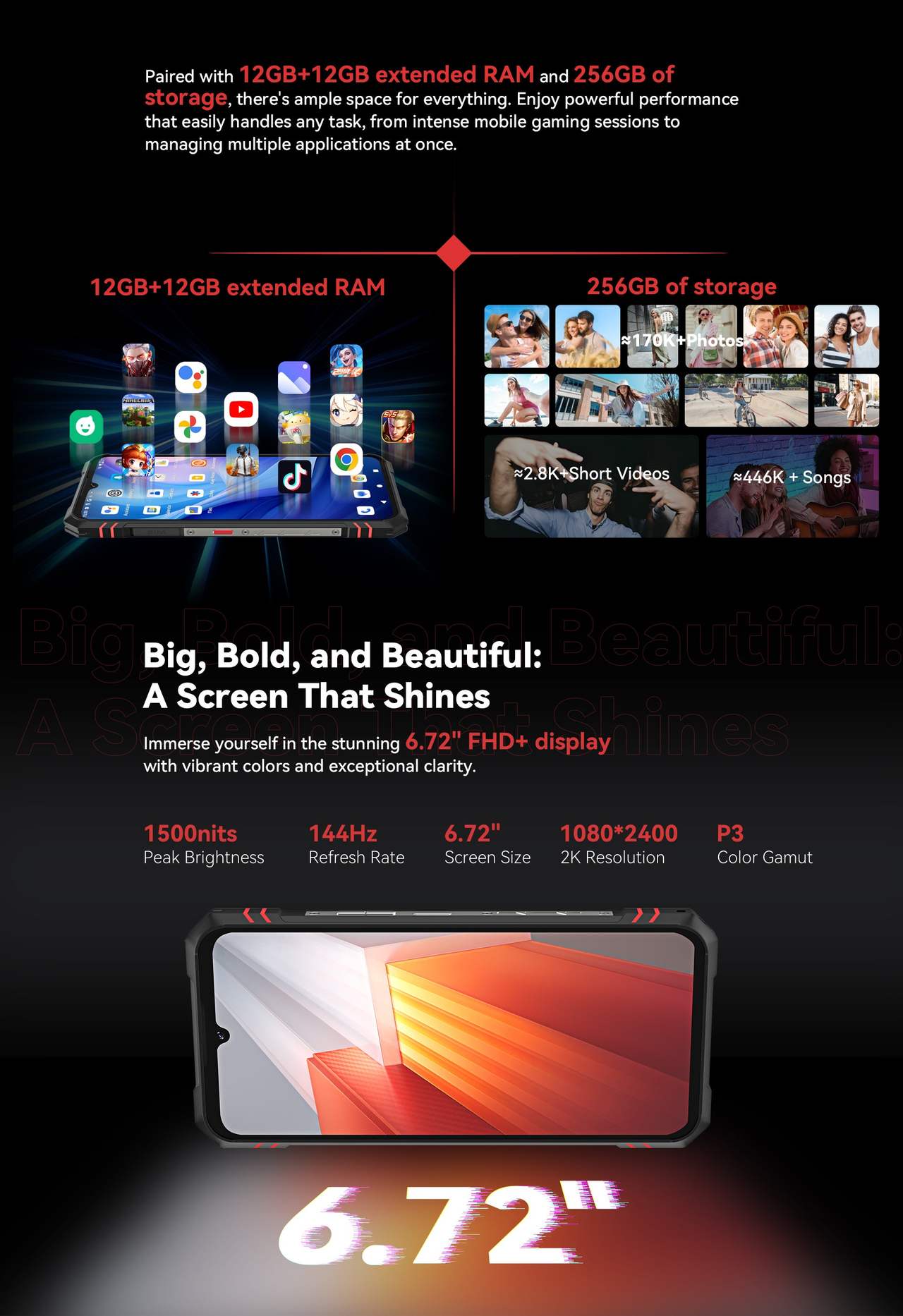 Cubot KingKong Star 2 Rugged Phones features 3
