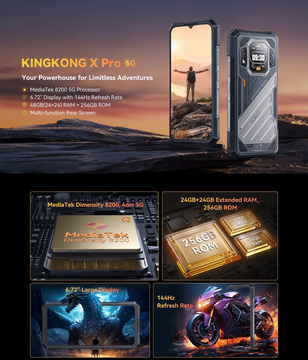 Cubot KingKong X Pro Rugged Phones features 1