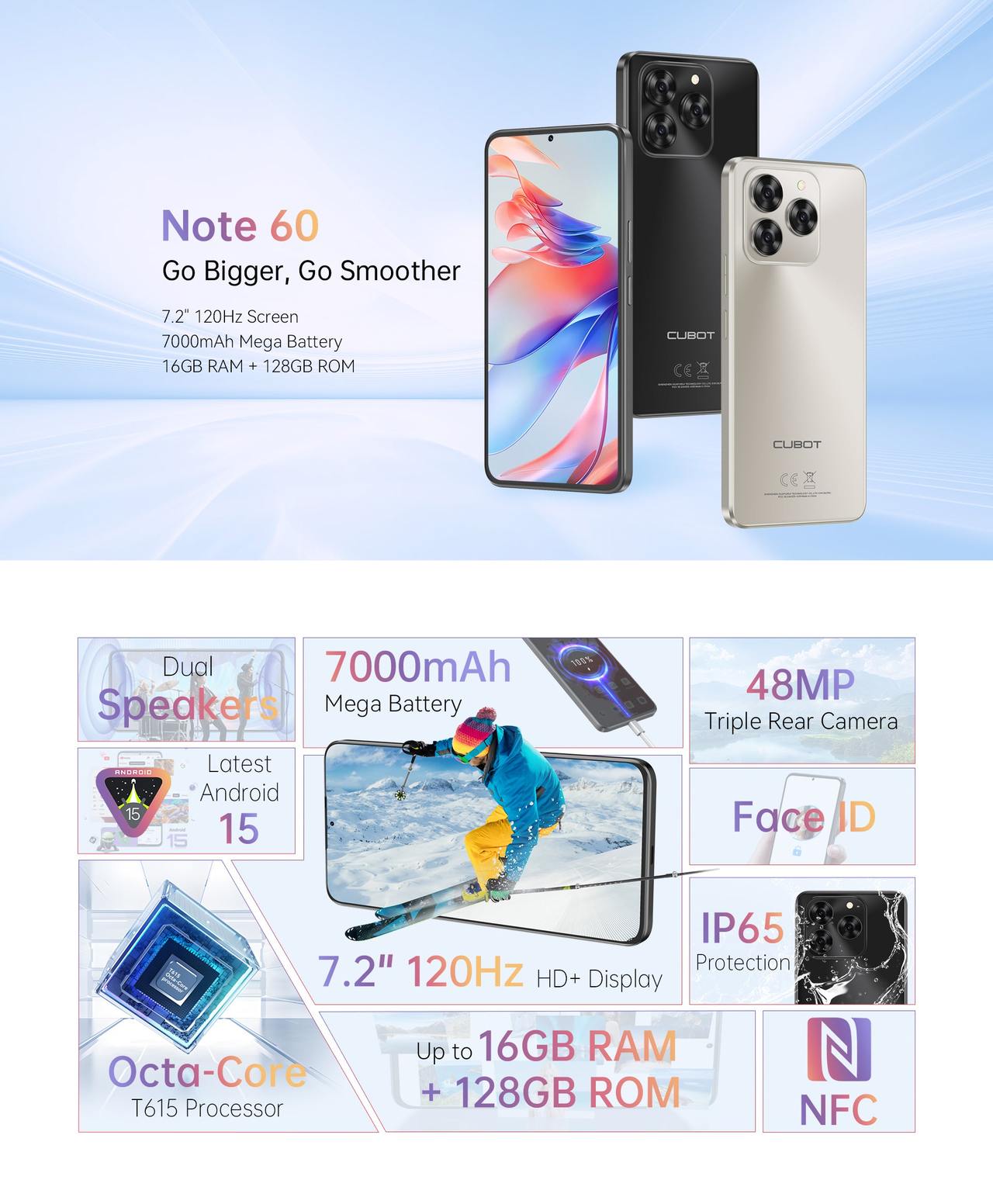 Cubot Note 60 Smart Phones features 1