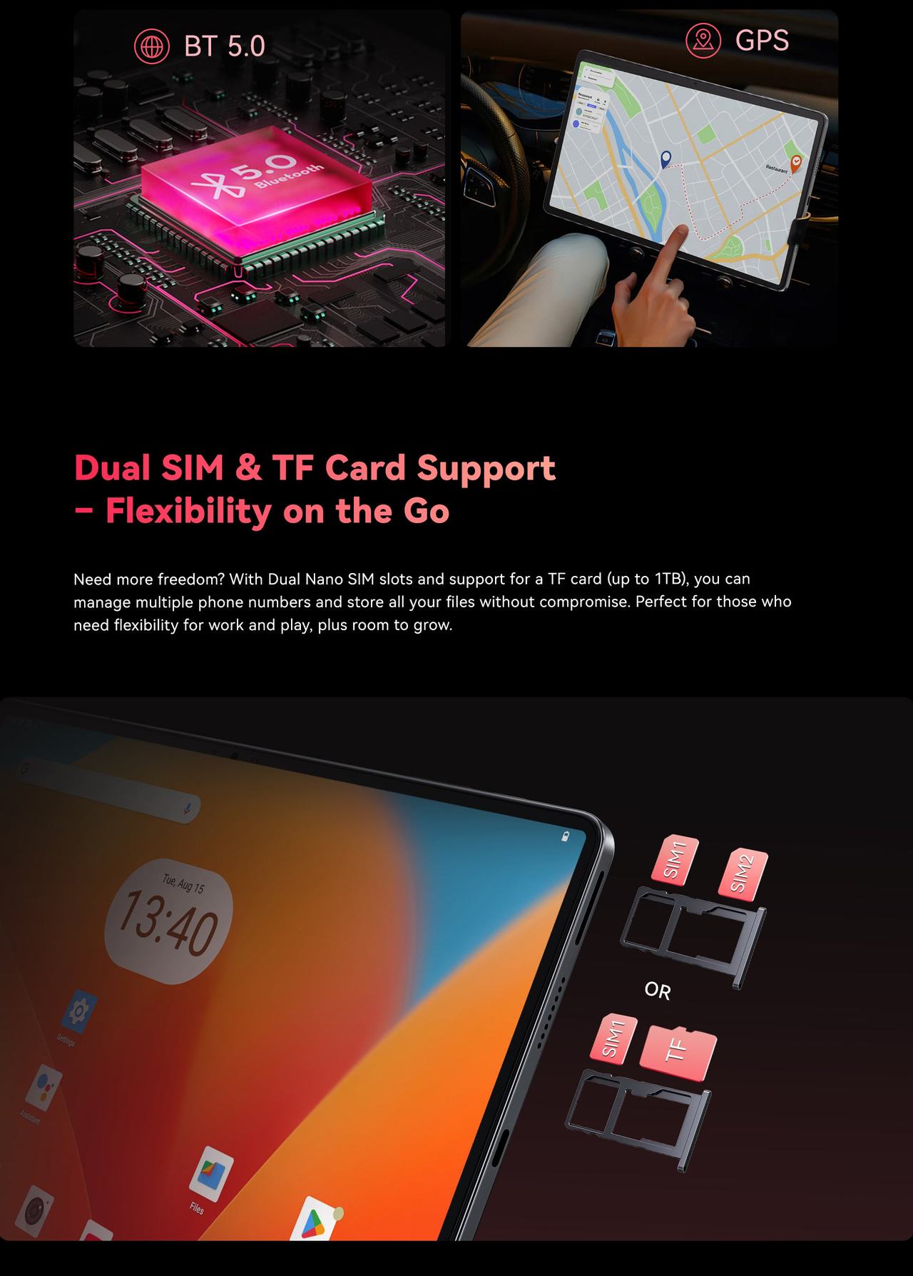 Cubot TAB 70 Smart Tablets features 8