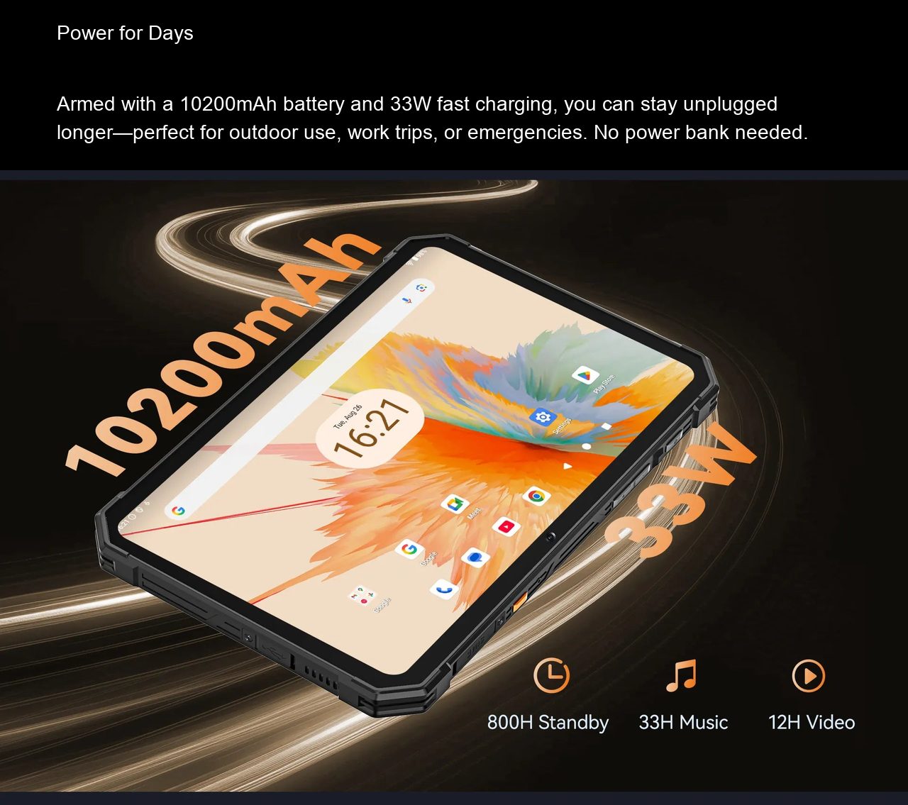 Cubot TAB KingKong Mini Rugged Tablets features 7
