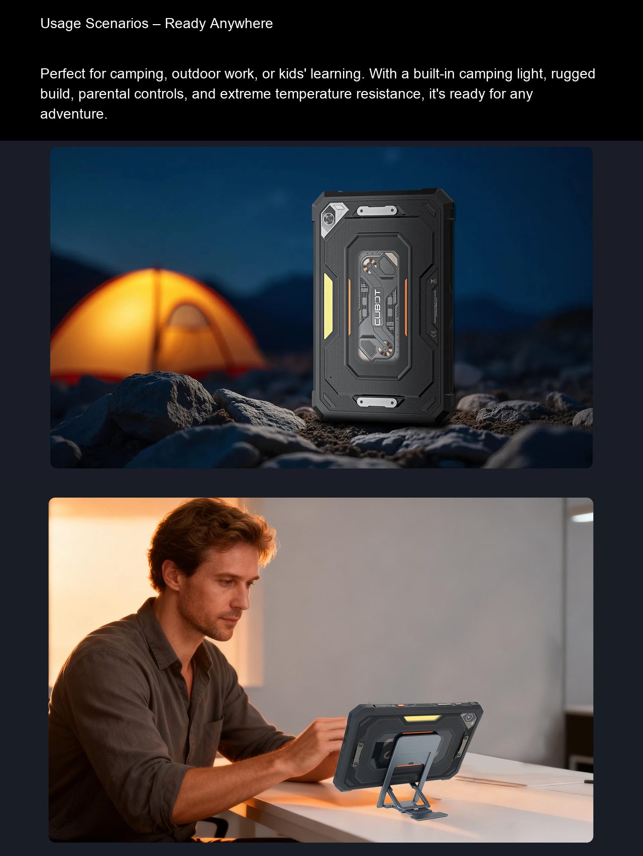 Cubot TAB KingKong Mini Rugged Tablets features 15