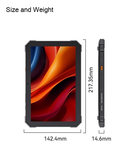 Cubot TAB KingKong Mini Rugged Tablets specification illustration 2