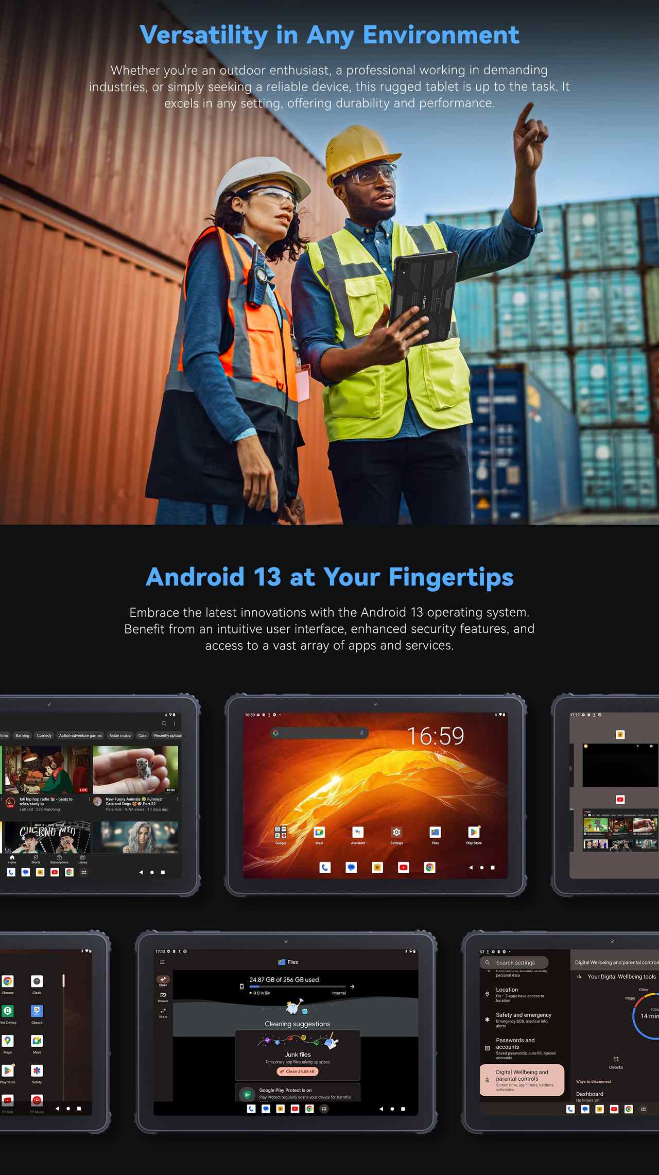 Cubot TAB KingKong Rugged Tablets features 7