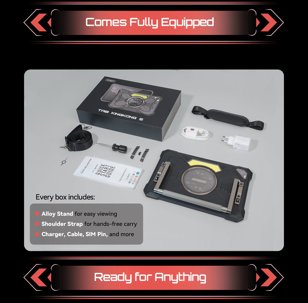 Cubot TAB KingKong S Rugged Tablets features 16