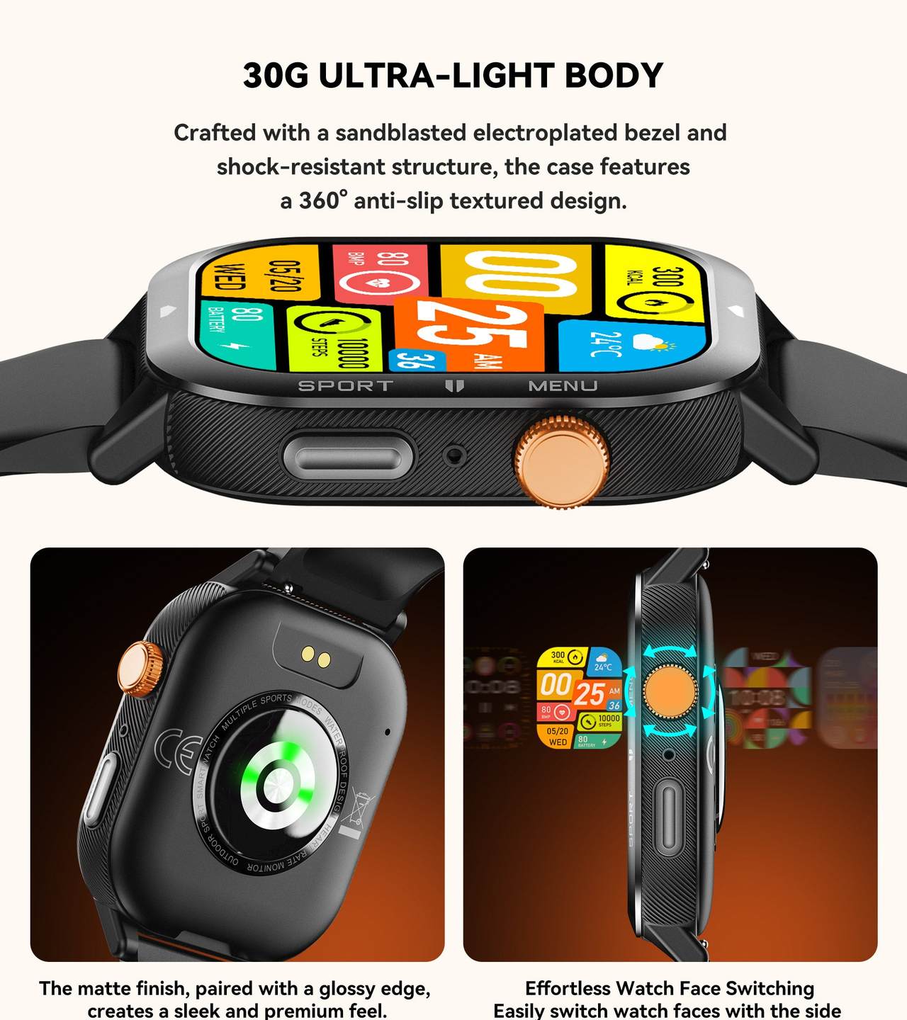 Cubot U1 Smartwatches features 3
