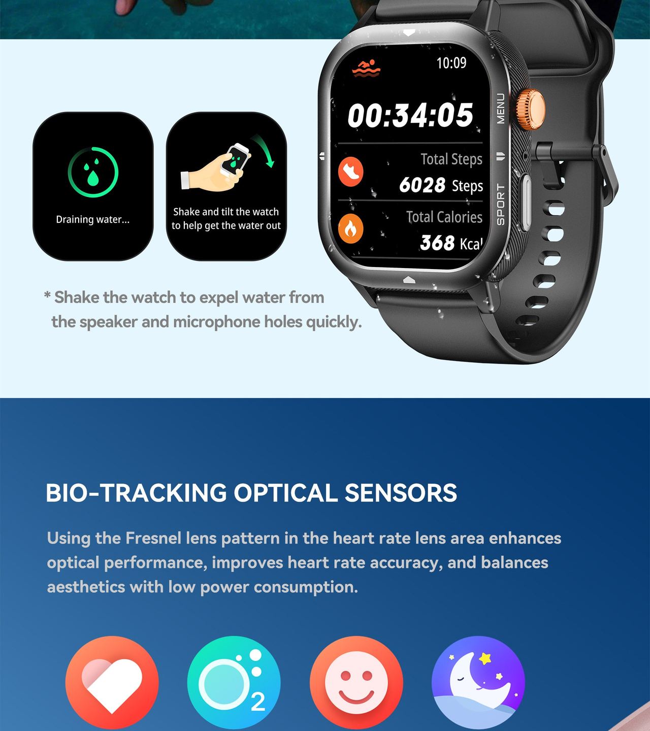 Cubot U1 Smartwatches features 10