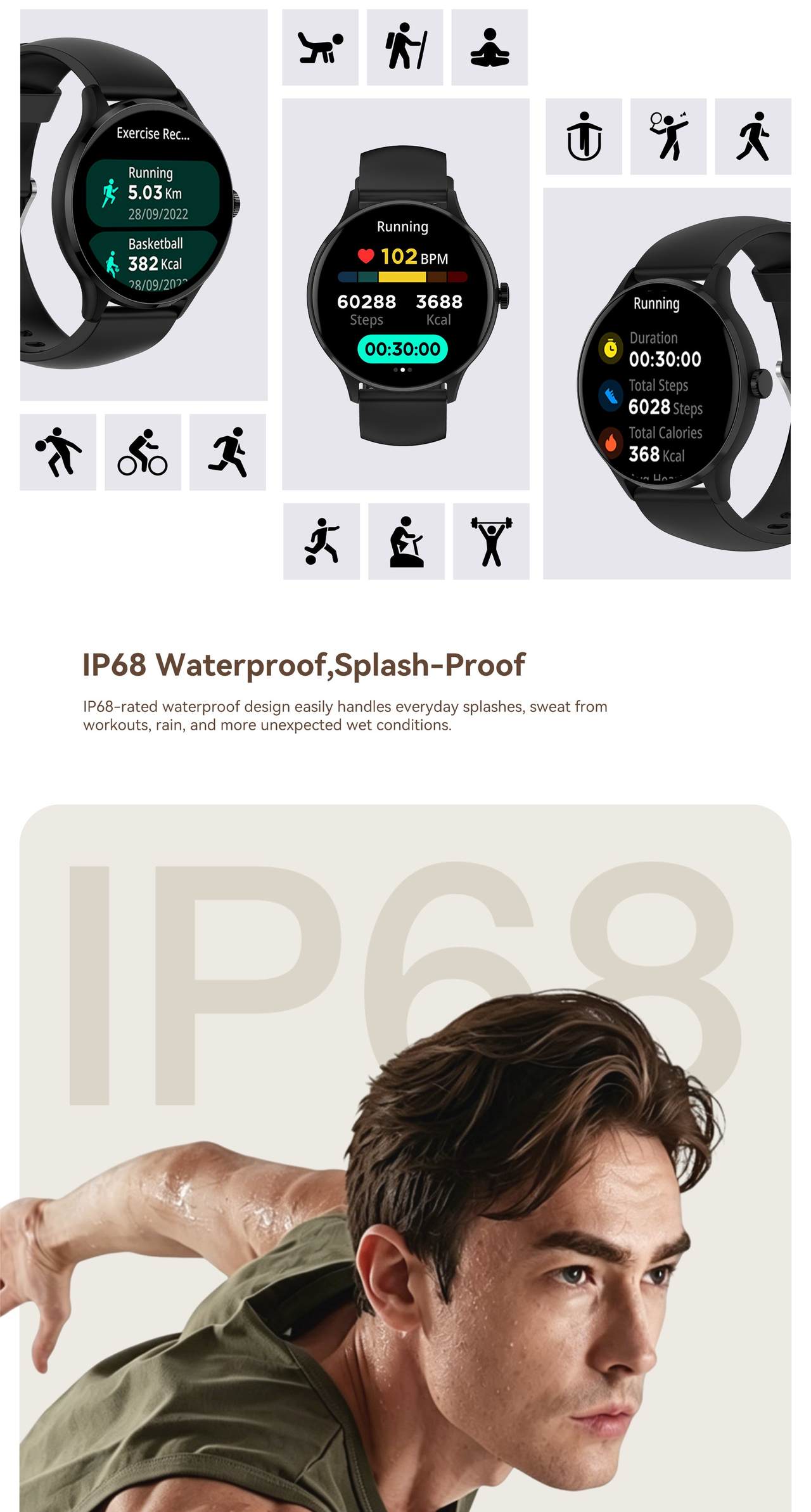 Cubot U2 Smartwatches features 7