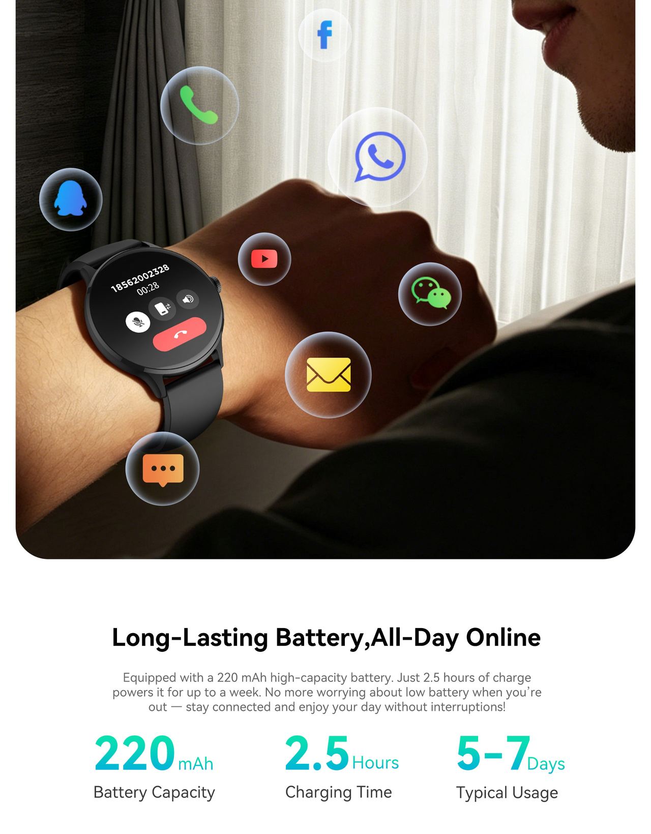 Cubot U2 Smartwatches features 9