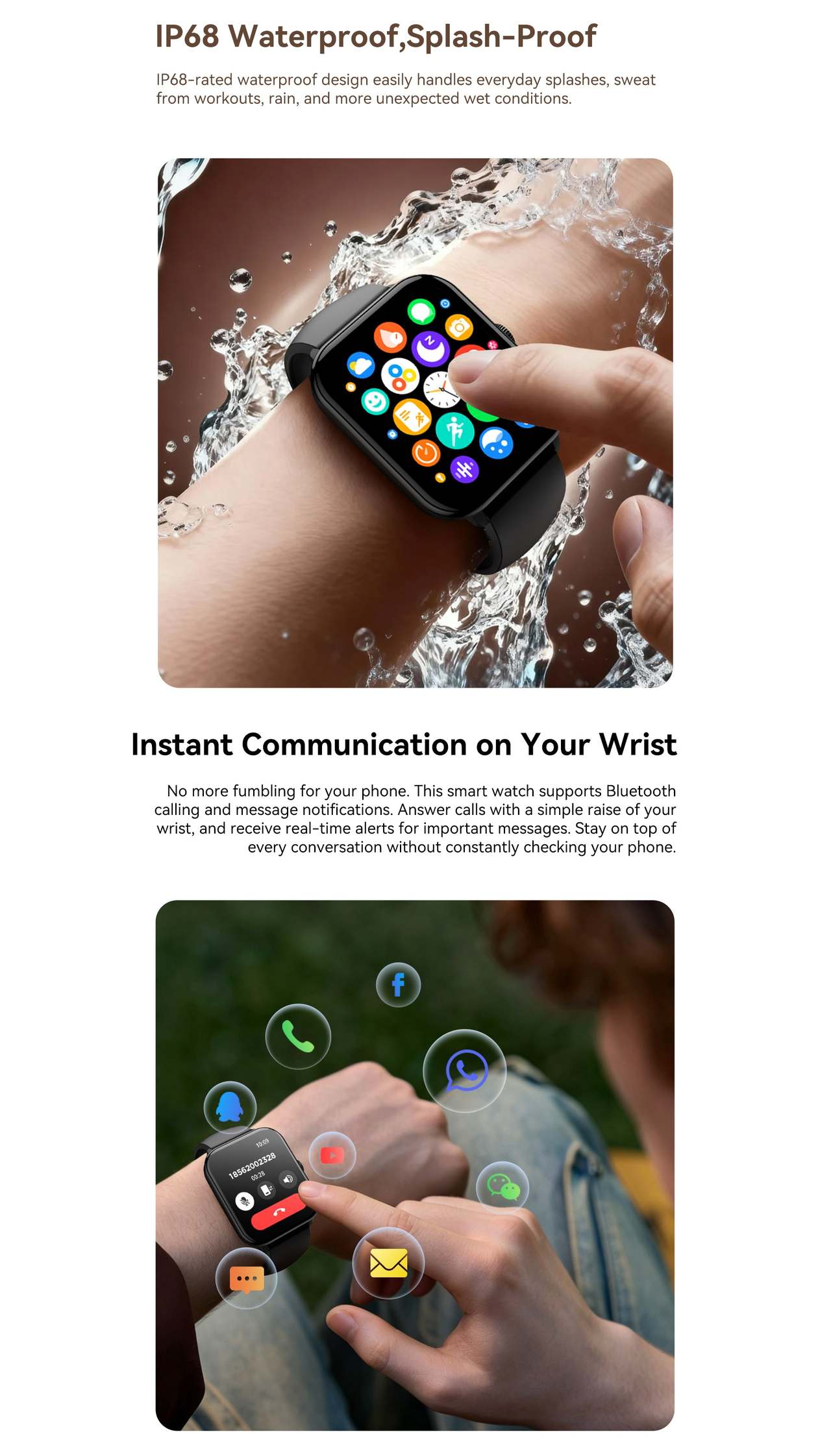 Cubot U3 Smartwatches features 6