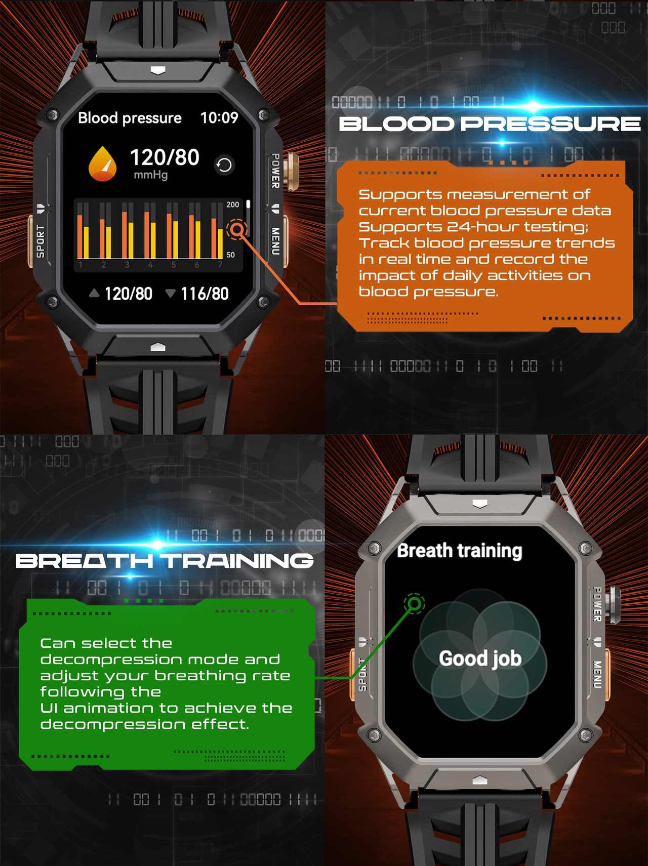 Cubot X1 Smartwatches features 10