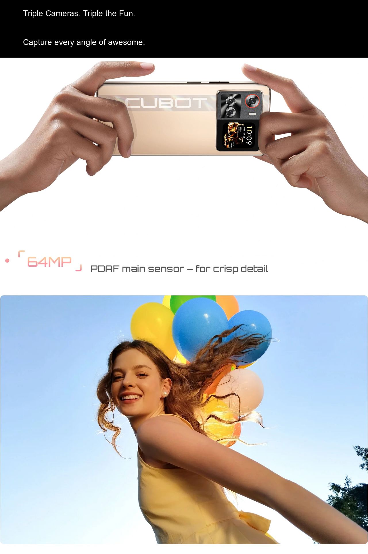 Cubot X100 Smart Phones features 6