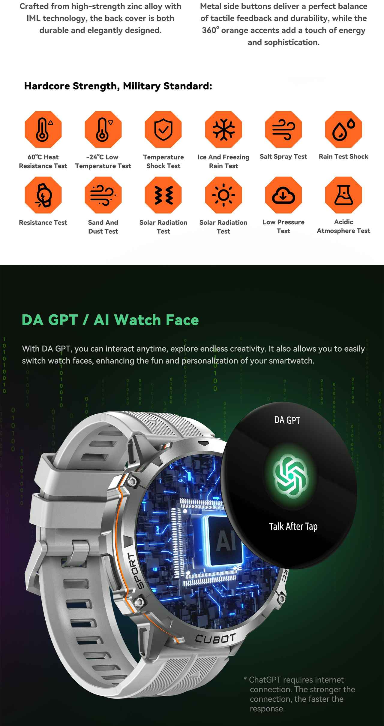 Cubot X3 Smartwatches features 5