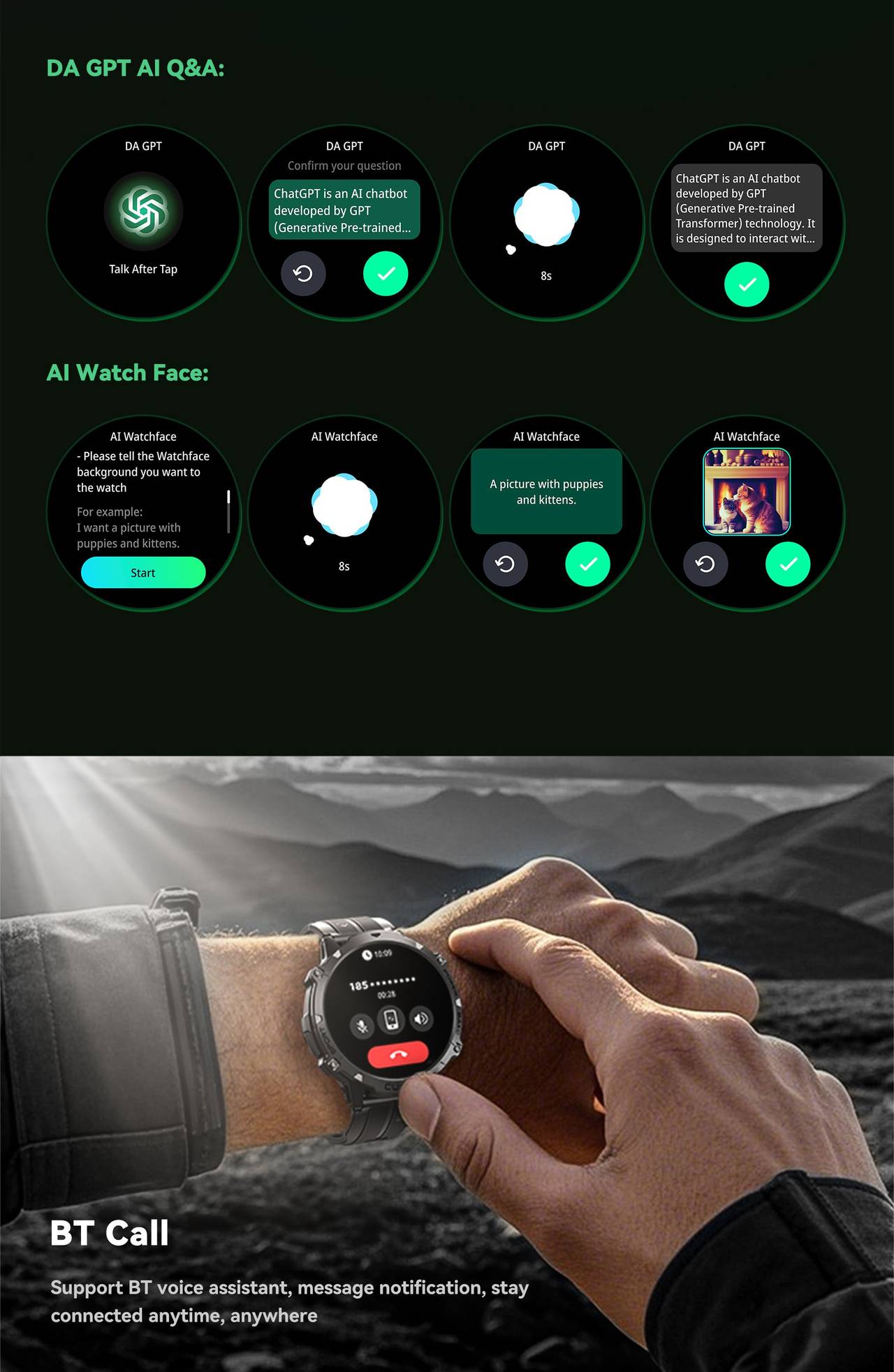 Cubot X3 Smartwatches features 6