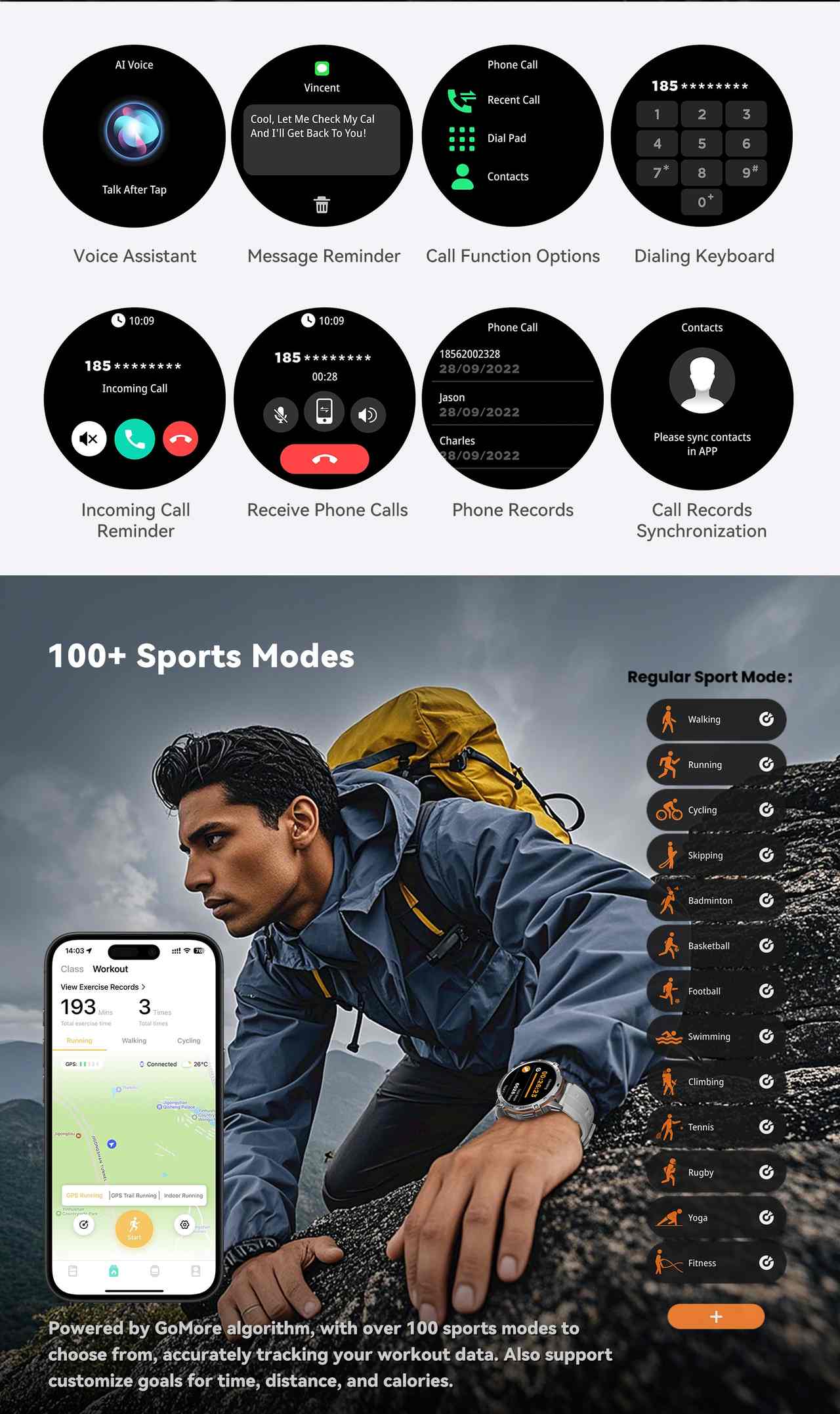 Cubot X3 Smartwatches features 7