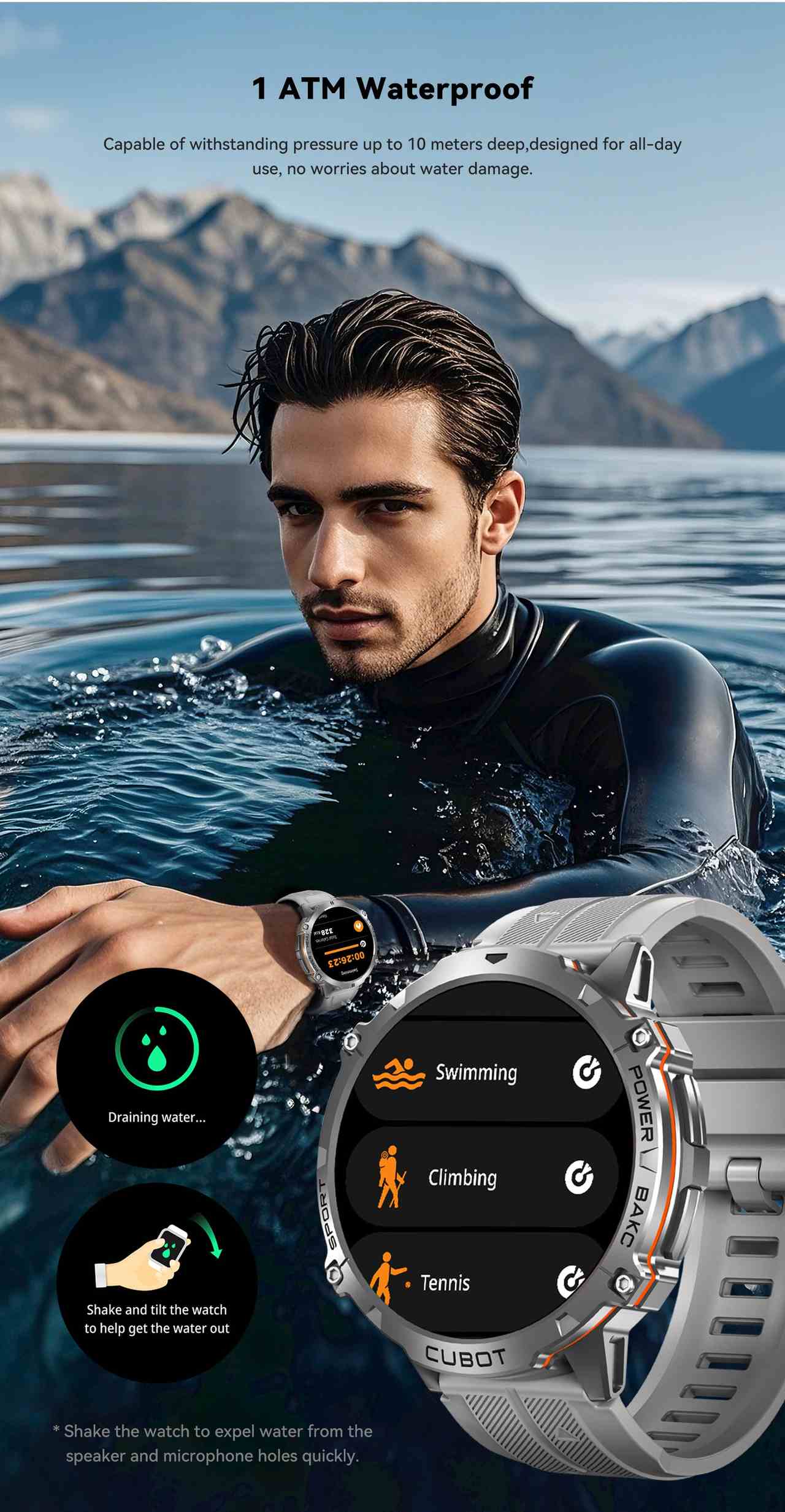 Cubot X3 Smartwatches features 10