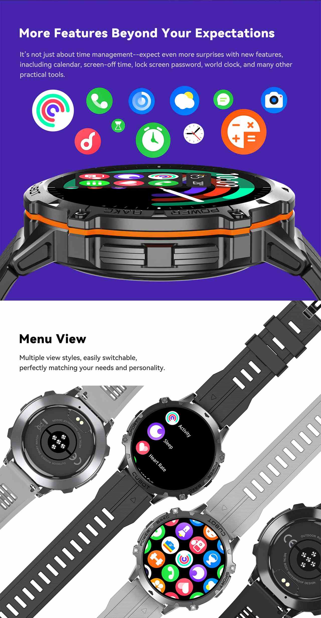 Cubot X3 Smartwatches features 14