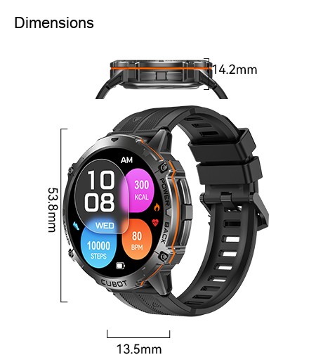 Cubot X3 Smartwatches specification illustration 2